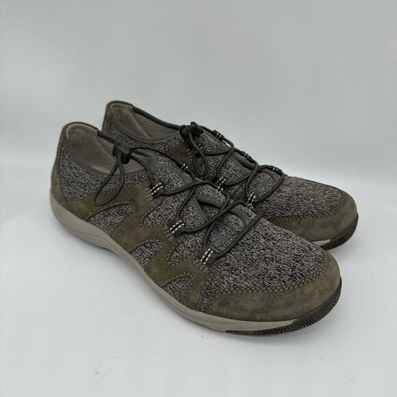 Dansko Holland Brown and Gray Drawstring Slip-On Comfort Sneakers Womens Sz 39 - Picture 3 of 15
